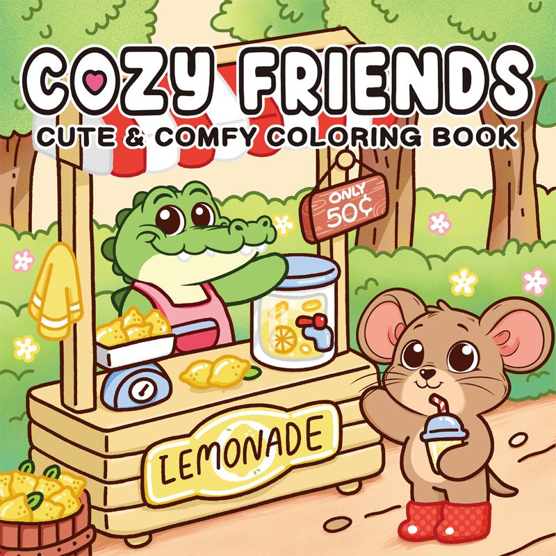 Cartoon Pattern Kids Coloring Book